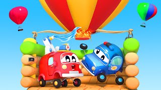 Mesto áut  - Malé autíčka letia balónom