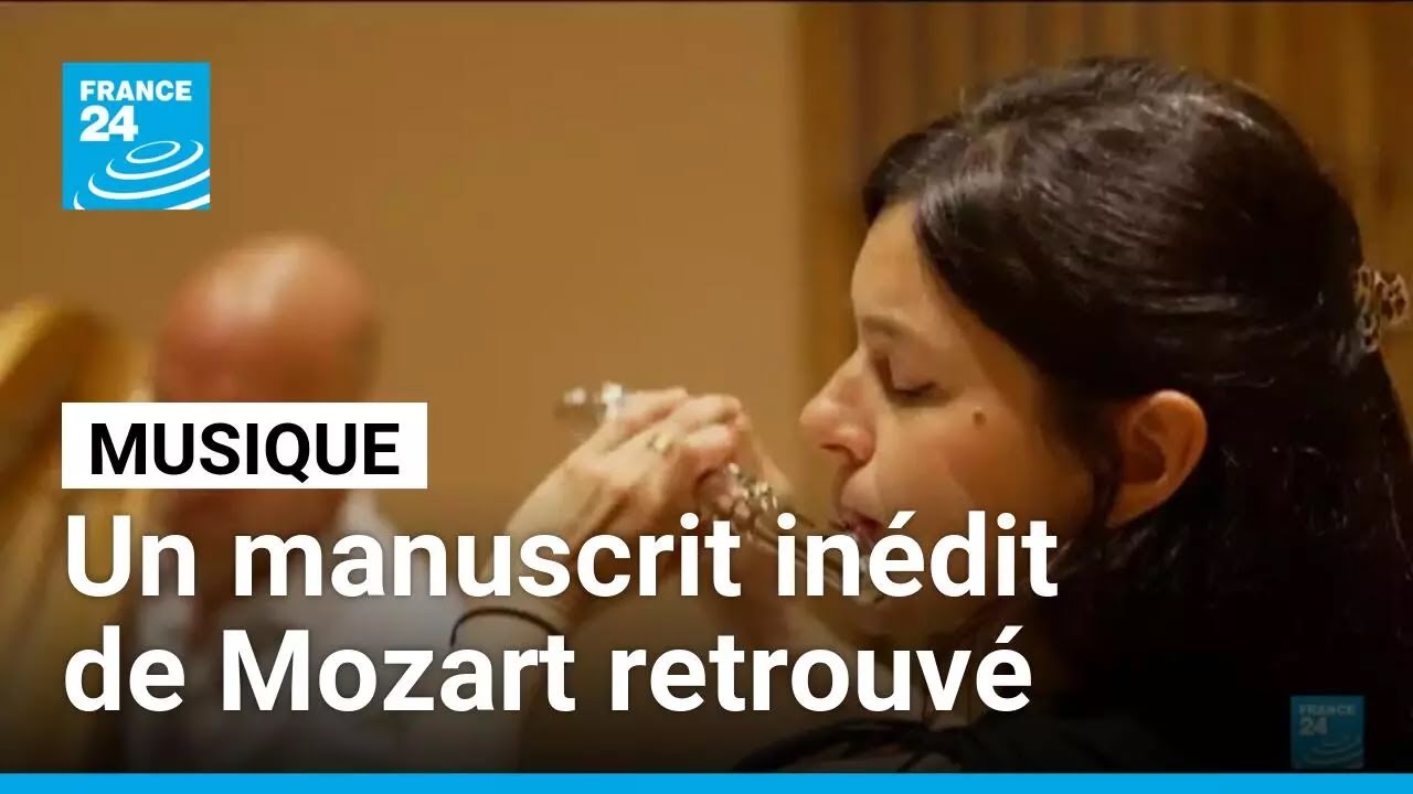 Un manuscrit inédit de Mozart, petit trésor mis en musique à Paris • FRANCE 24