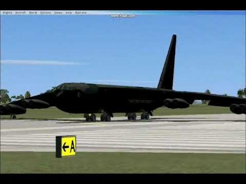 B 52D flies from U Tapao Thailand to Da Nang in FSX - YouTube