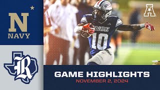 Game Highlights: Navy vs Rice (November 2, 2024)