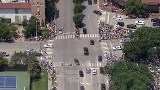 Thousands pack Country Club Plaza for "NO KINGS" protest