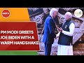 G20 Summit |  PM Modi Welcomes Joe Biden At G20 Summit, Shows Him The Marvels Of Bharat Mandapam