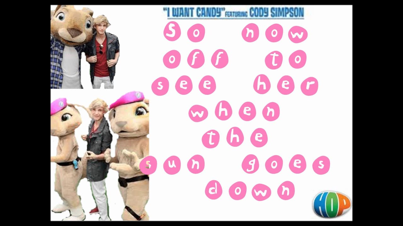 Cody Simpson I want candy Karaoke + Lyrics on screen YouTube