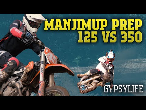 YZ125 vs. KTM350 - Sleeter & Jase training in the DEEP SAND for Manjimup - GYPSY TALES