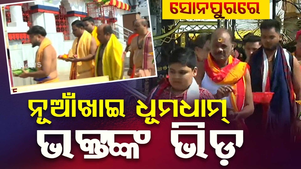 Nuakhai Celebrations In Subarnapur: Nabanna Rituals At Maa Sureswari Temple | Argus News