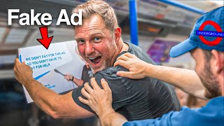 I Put FAKE ADS On The London Underground