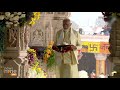 Ram Temple Pran Pratishtha Ceremony Underway in Ayodhya in Presence of PM Modi, Mohan Bhagwat