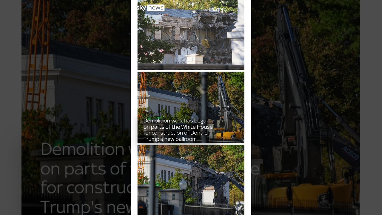 Why is Donald Trump demolishing parts of the White House?
