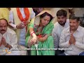 Hema Malini performs Yamuna Poojan ahead of filing Lok Sabha poll nomination in Mathura | News9