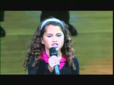 9 Year Old with AMAZING VOICE Sings National Anthem at NBA Game