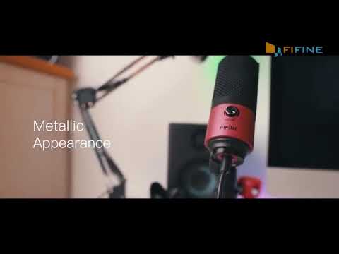 video Fifine Metal USB Recording Microphone