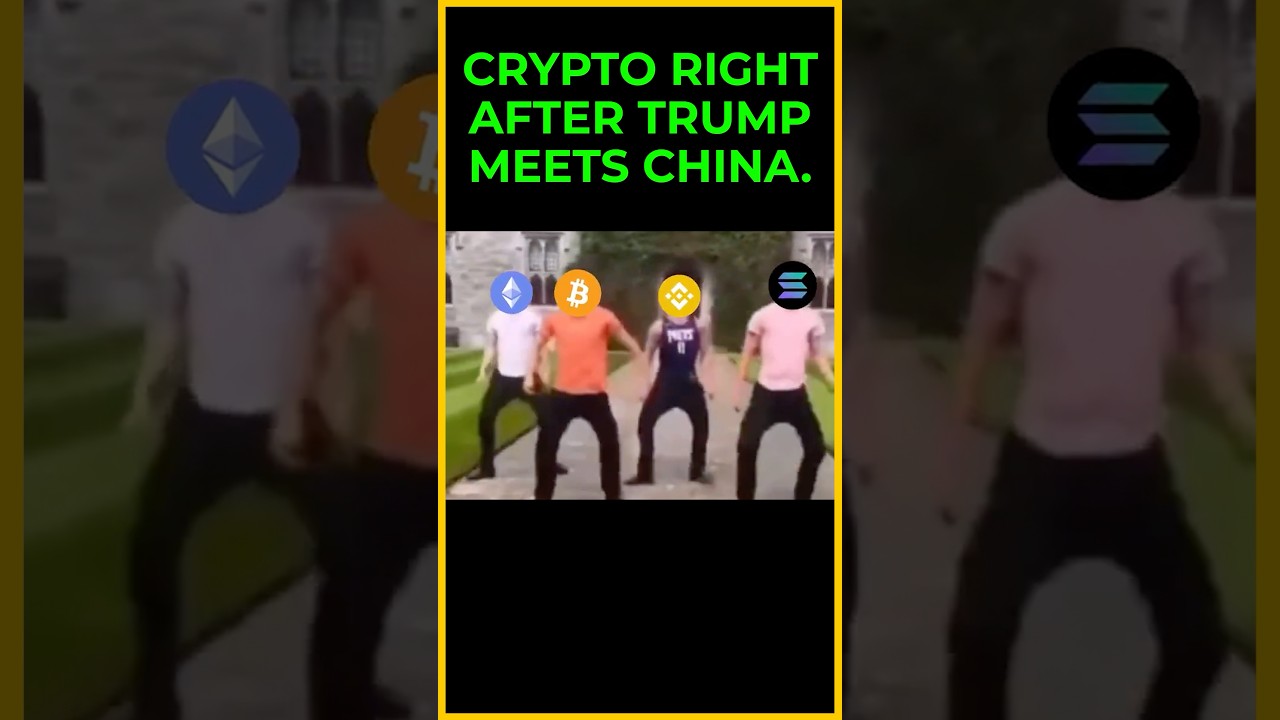 Crypto after Trump meets with China 😂 shorts