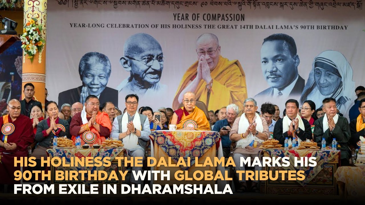 His Holiness the Dalai Lama marks his 90th birthday with global tributes from exile in Dharamshala