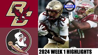 Boston College vs #10 Florida State | Full Game Highlights | 2024 College Football Highlights