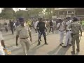 West Bengal Police Lathi-Charge on ABVP Protestors in Siliguri Over #sandeshkhali Row | News9  - 02:44 min - News - Video