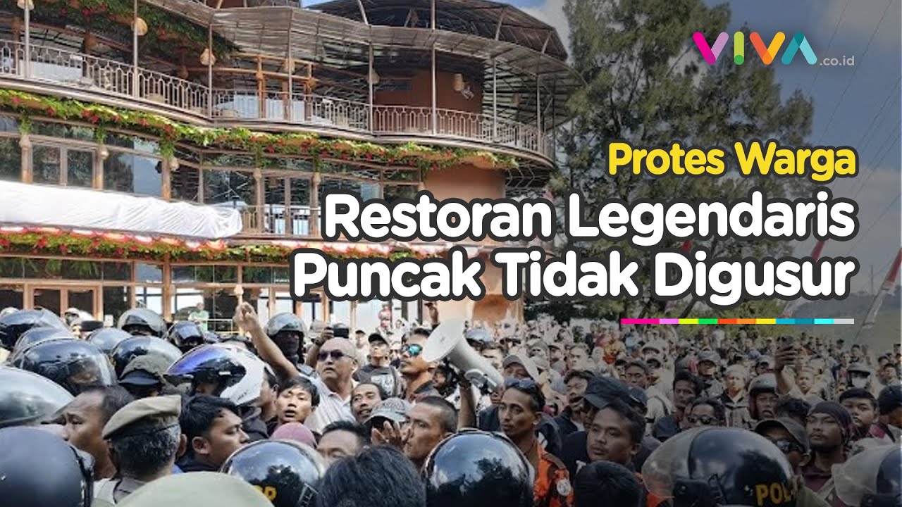 Alat Berat Dihadang, Warga Kios Puncak Minta Asep Stroberi Eks Rindu Alam Juga Dibongkar
