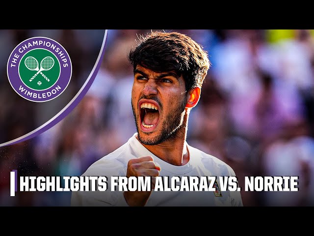 🚨SEMIFINALS BOUND🚨 No. 2 Carlos Alcaraz vs. Cameron Norrie QUARTERFINALS highlights | 2025 Wimbledon
