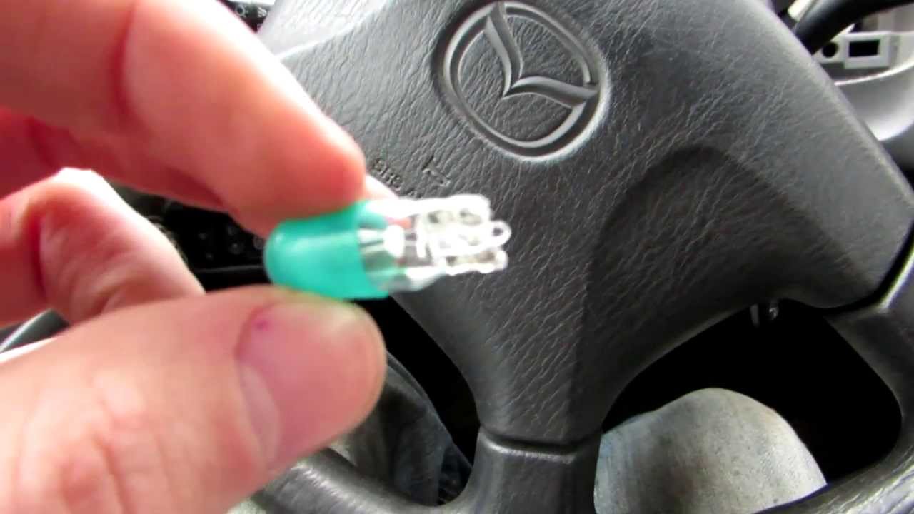 How to replace a light bulb on Mazda 323 instrument ... toyota fog light switch wiring 