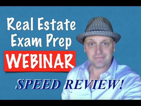 1 Hour Real Estate Exam Crash Course with Irene