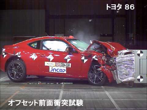 Видео краш-теста Toyota Gt 86 с 2012 года