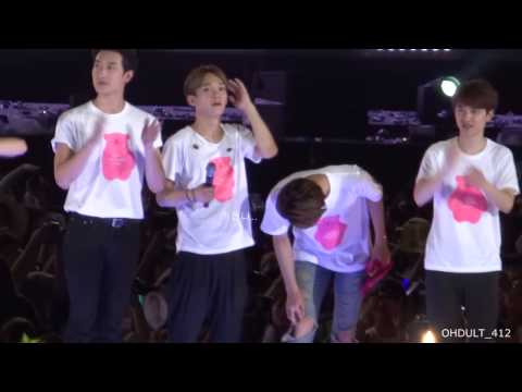 140815 SM콘서트 세훈 무대장치와 접촉사고