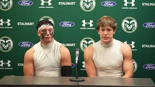 Colorado State Football: Long (L) and Warren (R) Postgame (Washington, 2025)