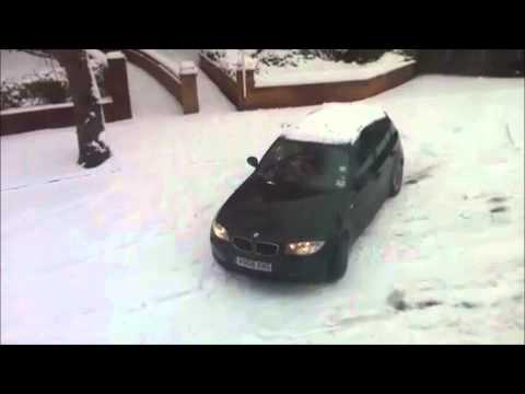 Bmw 1 series driving in snow #5