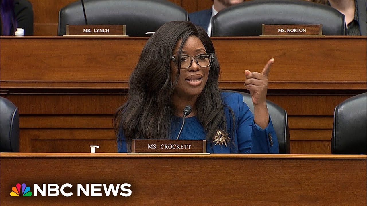 Rep. Crockett slams Trump as 'simple-minded' and 'underqualified' at House hearing