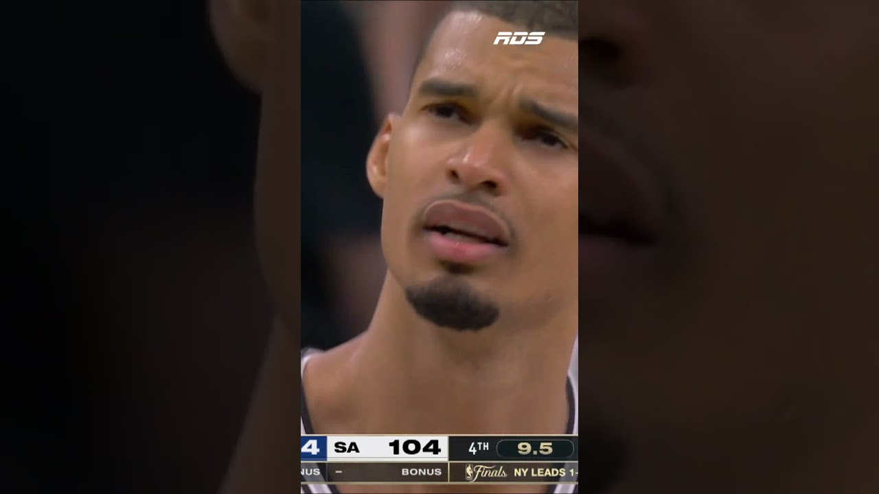 Revirement coûteux de Wembanyama en fin de match! 😟Knicks c. Spurs sur RDS 📺