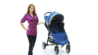 Обзор коляски Прогулочная 4-х колесная коляска Baby Jogger City Mini Single Видеоинструкции.