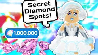 Royale High Diamonds - my top secret diamond spots in royale high school roblox
