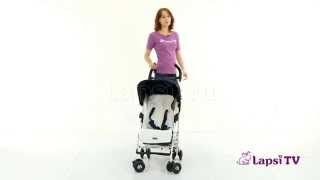 Обзор коляски Коляска-трость Maclaren Volo White Nautical Stripe Видеоинструкции.