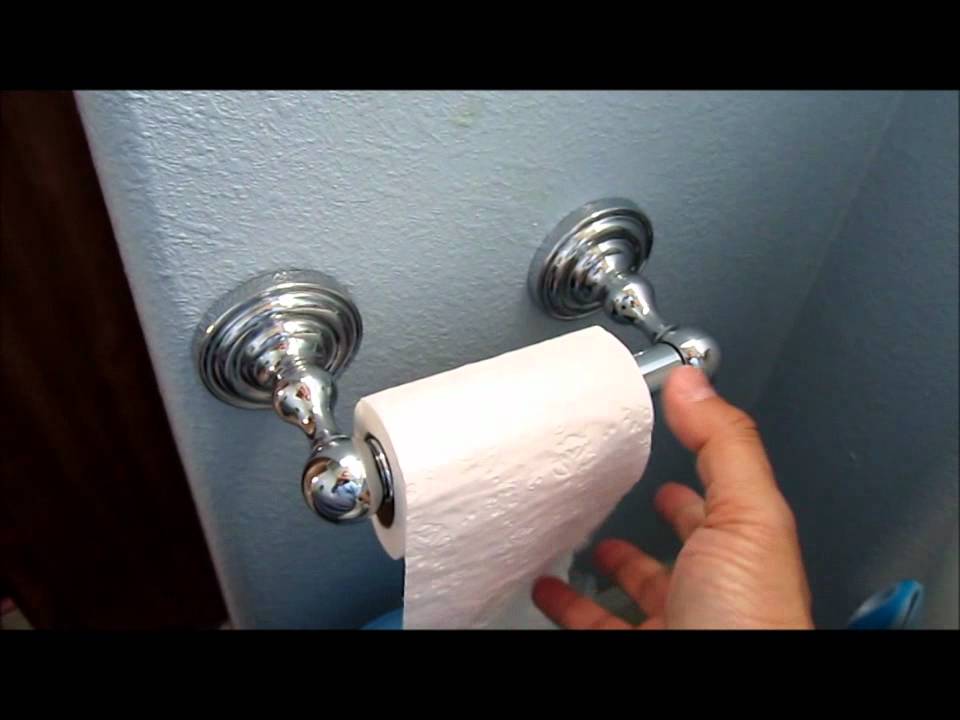 How To Install Toilet Paper Holder YouTube