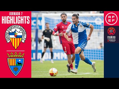 (RESUMEN) CE Sabadell 0-0 CD Teruel / J7 - 1ª RFEF G2 / Fuente: YouTube Real Federación Española de Fútbol