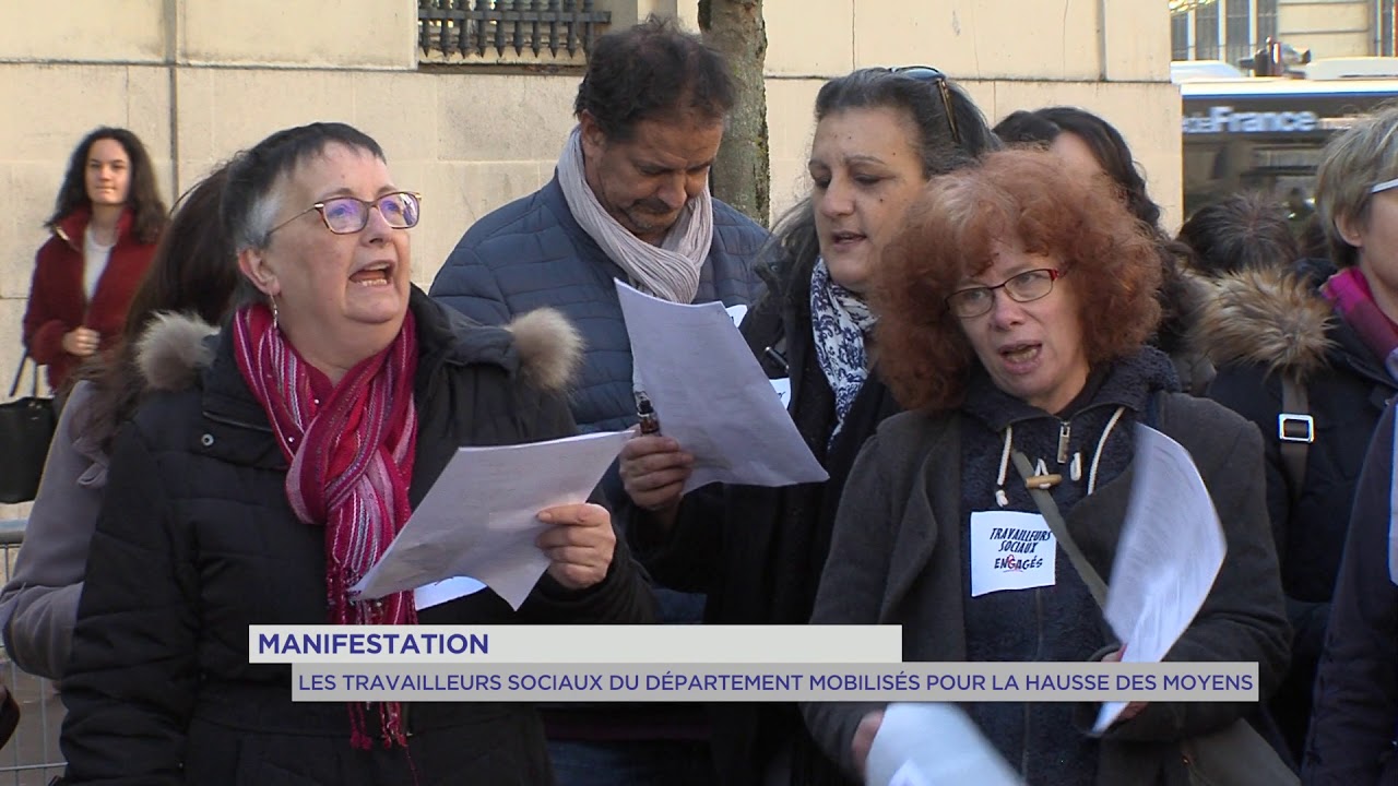 Yvelines | Manifestation : Les travailleurs sociaux du département mobilisés