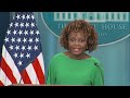 WATCH: White Houses Karine Jean-Pierre holds news briefing  - 54:00 min - News - Video