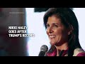 Nikki Haley criticizes Trumps leadership record in South Carolina  - 01:36 min - News - Video