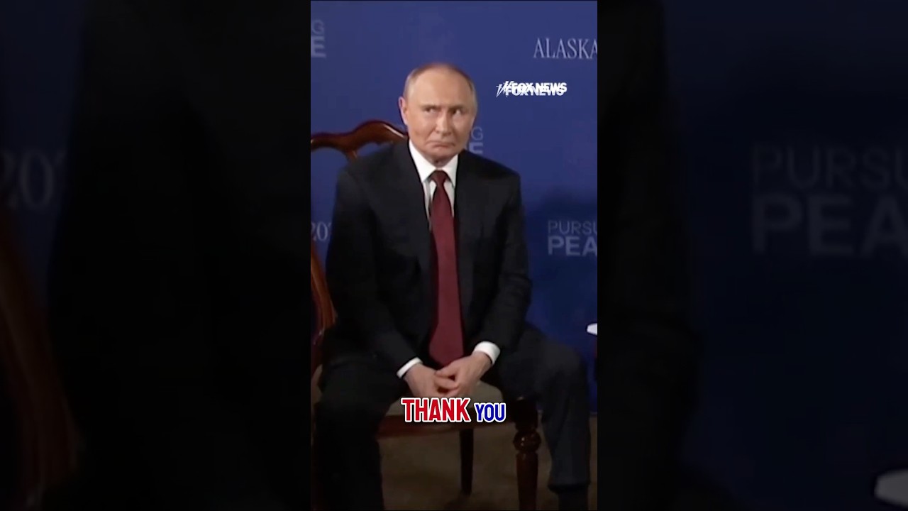 Putin visibly frustrated with US media during Trump summit #foxnews #shorts #ukraine #trump