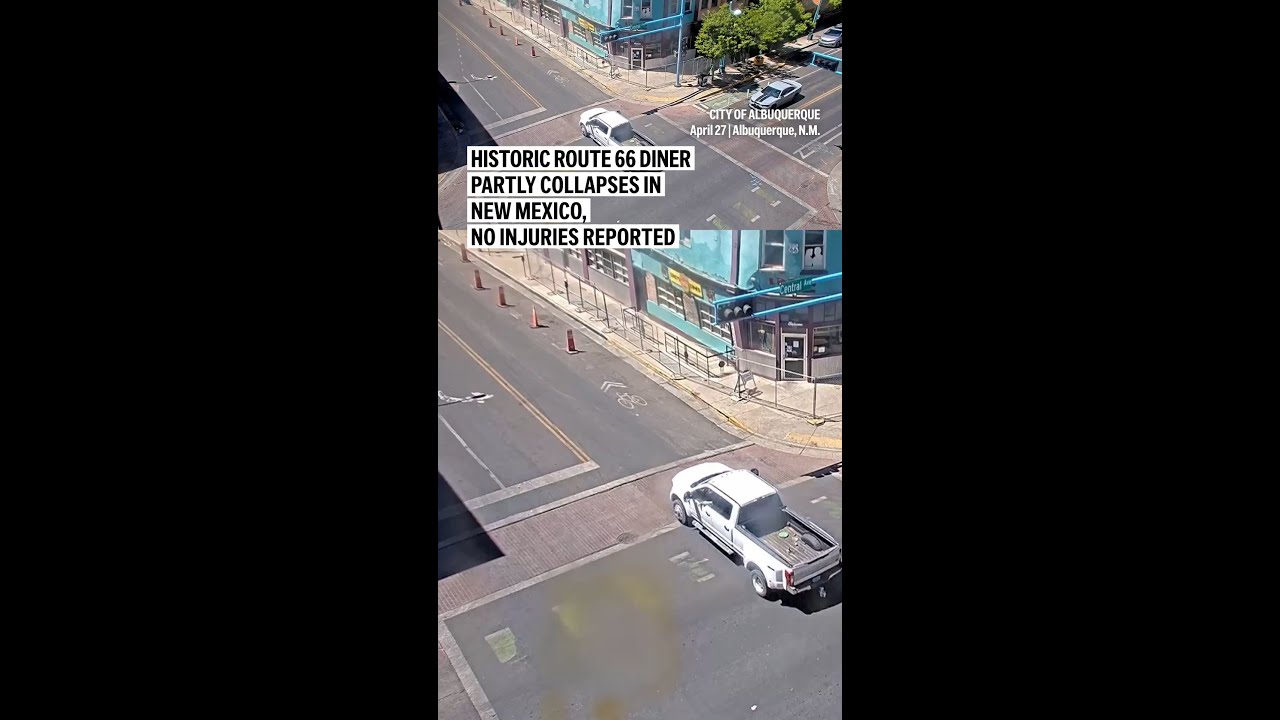 Historic Route 66 diner partly collapses in New Mexico, no injuries reported