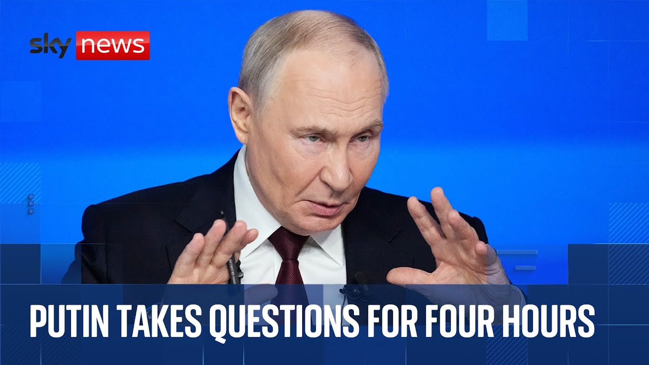 Putin holds major end-of-year news conference in Moscow