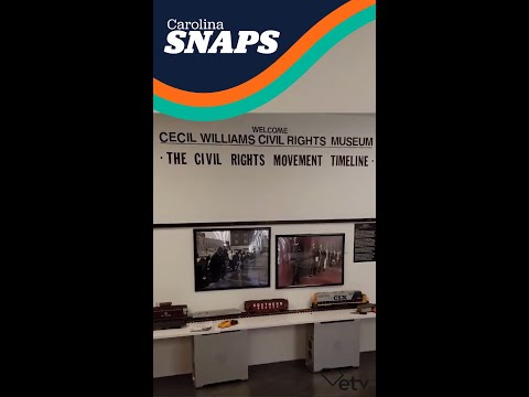 screenshot of youtube video titled Carolina Snaps | Cecil Williams Civil Rights Museum