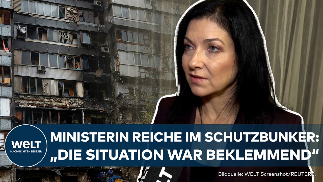 UKRAINE: Ministerin Katherina Reiche in Kiews Schutzbunker! "Die Situation war beklemmend"