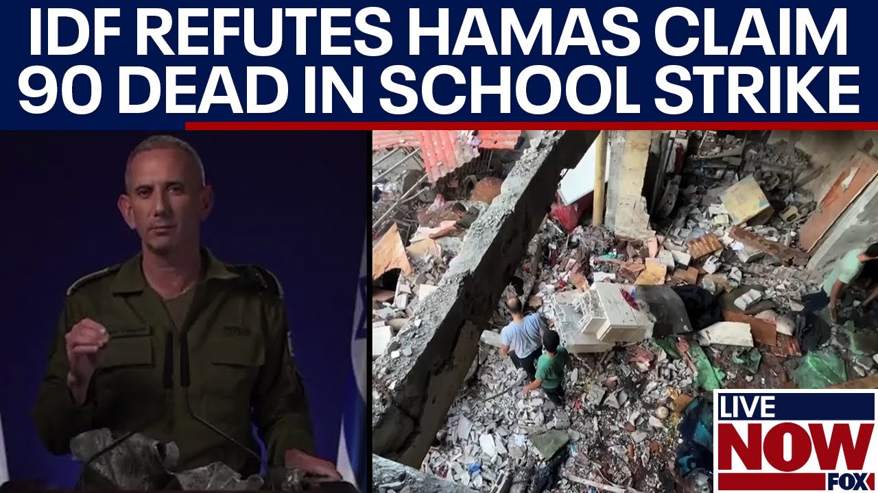 BREAKING: Israel killed 90 in Gaza school strike, Hamas claims; IDF refutes | LiveNOW from FOX