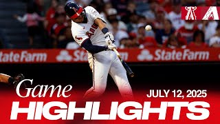 D-backs vs. Angels Game Highlights (7/12/25) | MLB Highlights