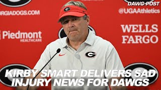 Kirby Smart Delivers Sad Injury News for Georgia Bulldogs