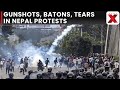 Gunshots, batons, girl in tears: Disturbing visuals from Nepal’s protest crackdown