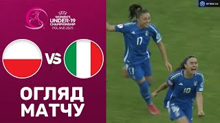 Польща – Італія. Дівочий чемпіонат Європи 2025 (U-19), груповий етап / Огляд матчу