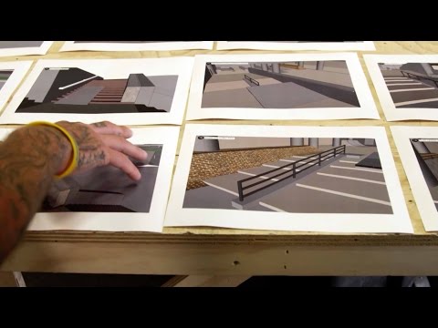 Building Ryan Shecklers Dream Skate Contest - Red Bull Hart Lines 
