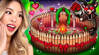 I Built A VALENTINES DAY BASE In 99 Nights In The Forest