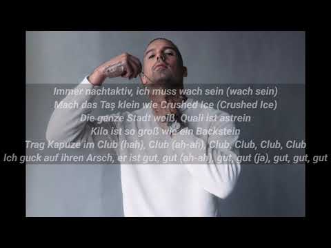 Raf Camora - Kapuze im Club (Text - Lyrics)